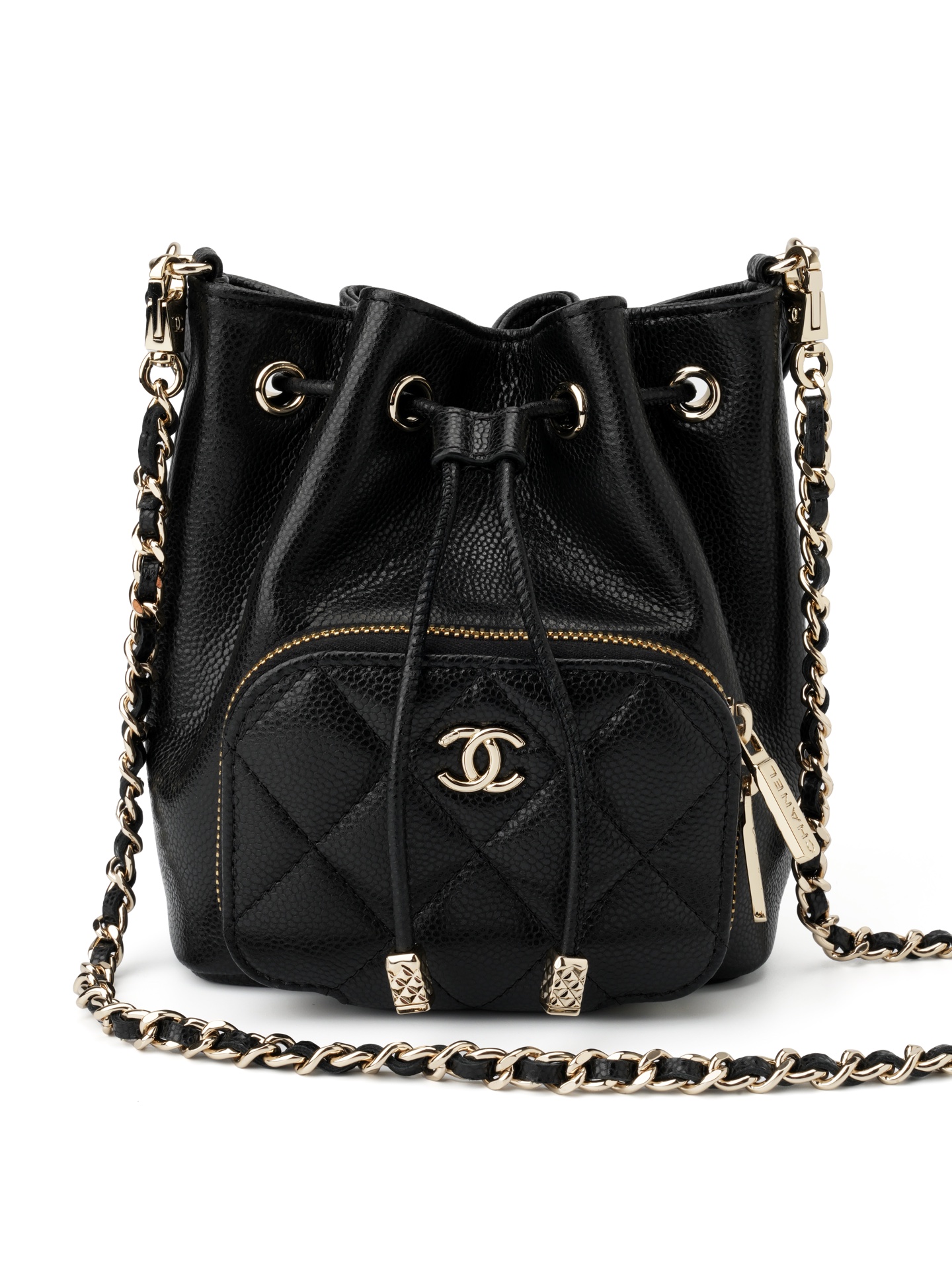  25B Mini Bucket Bag & Black