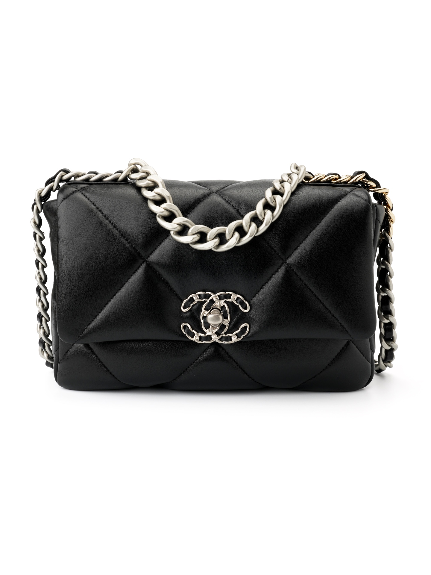 19 Bag Small & Black Silver