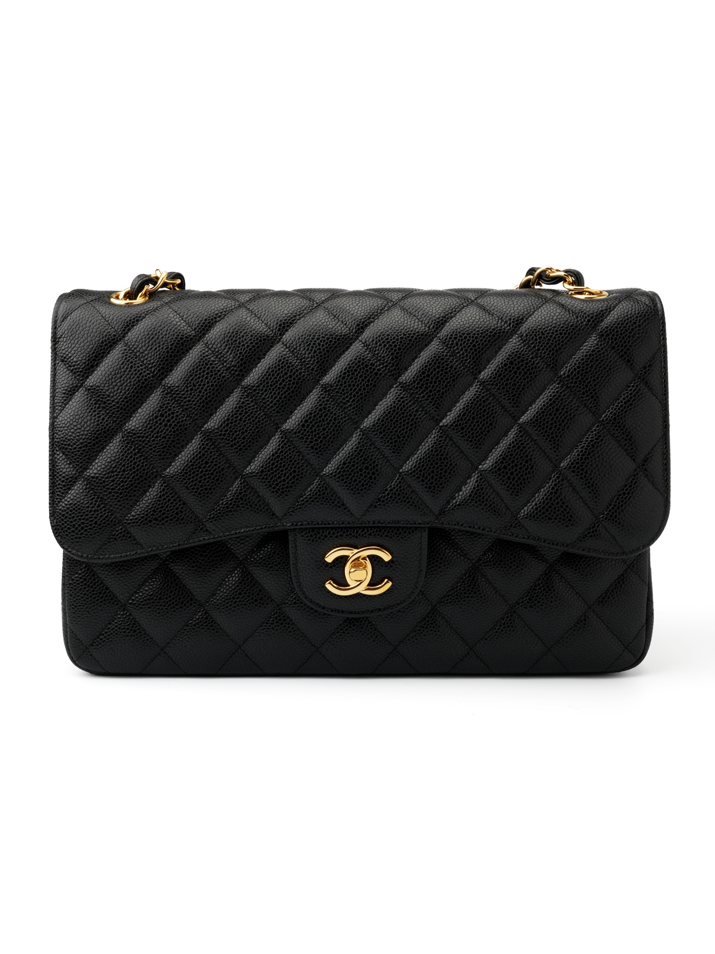 CF Large Litchi Pattern & Black Gold