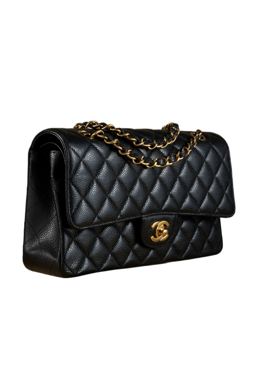 Classic Flap Black Gold