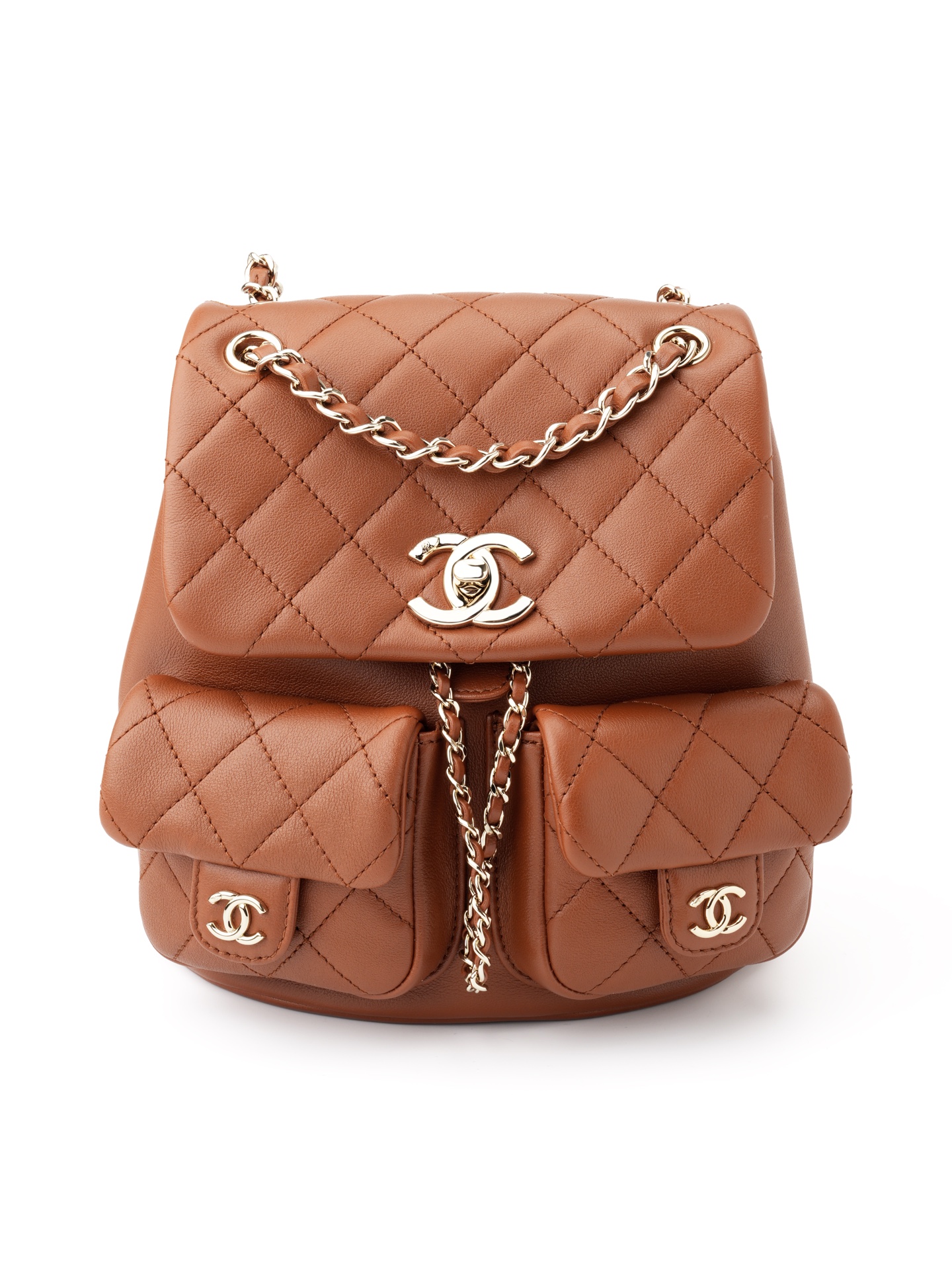 23A Coffee Leather Frog Backpack & Medium