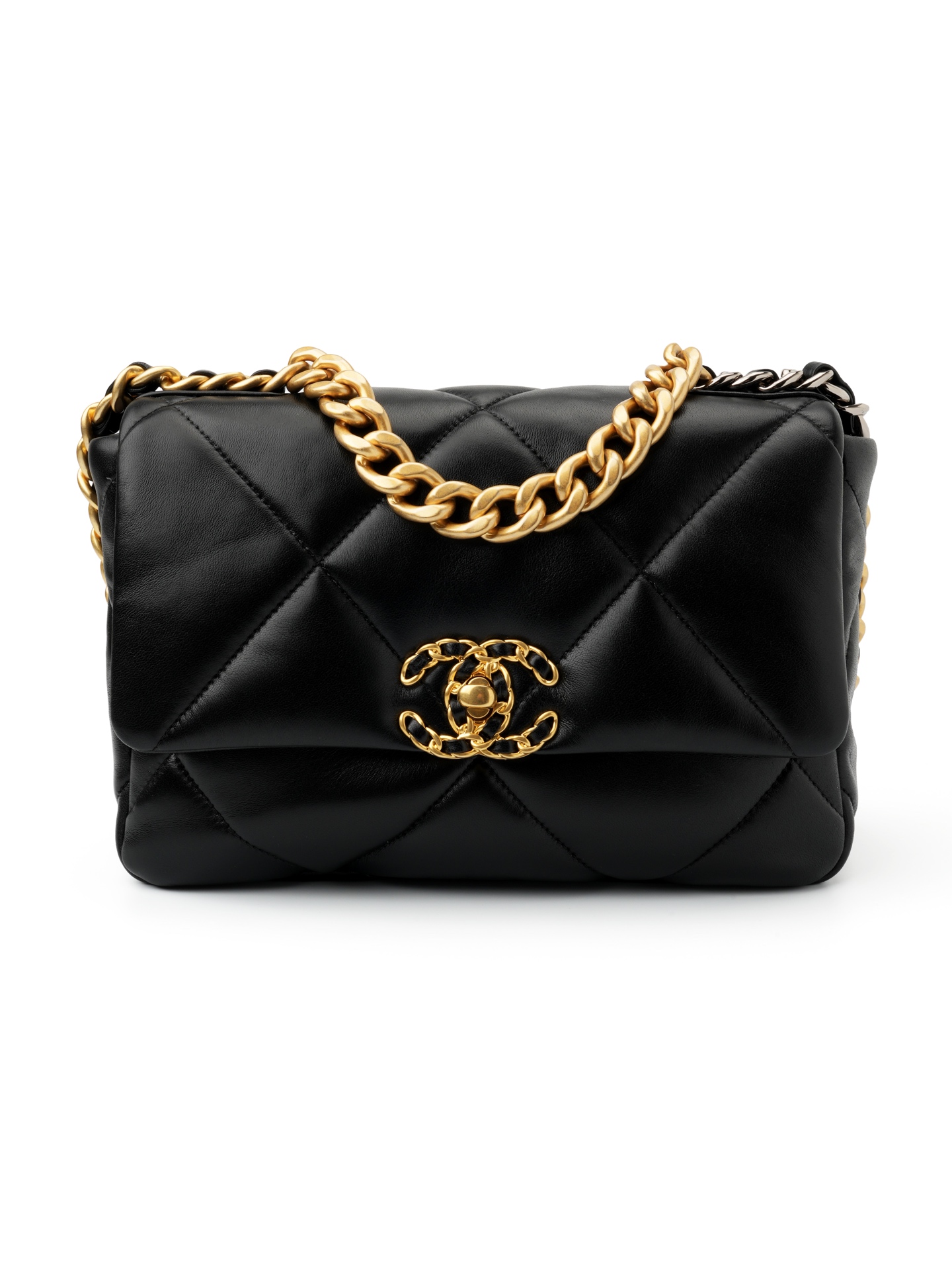 19 Bag Small & Black Gold