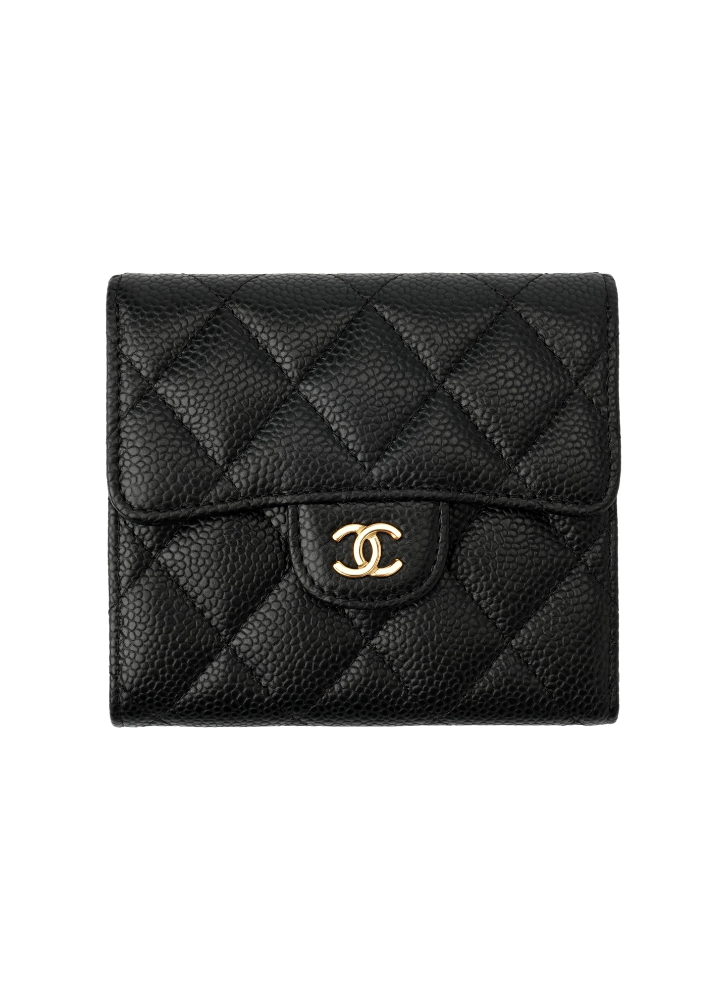 Trifold Short Wallet & Gold Buckle