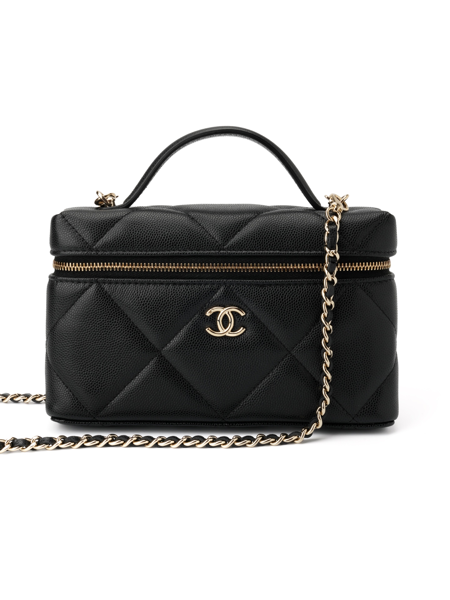 25K Large Checkered Box Bag & Black