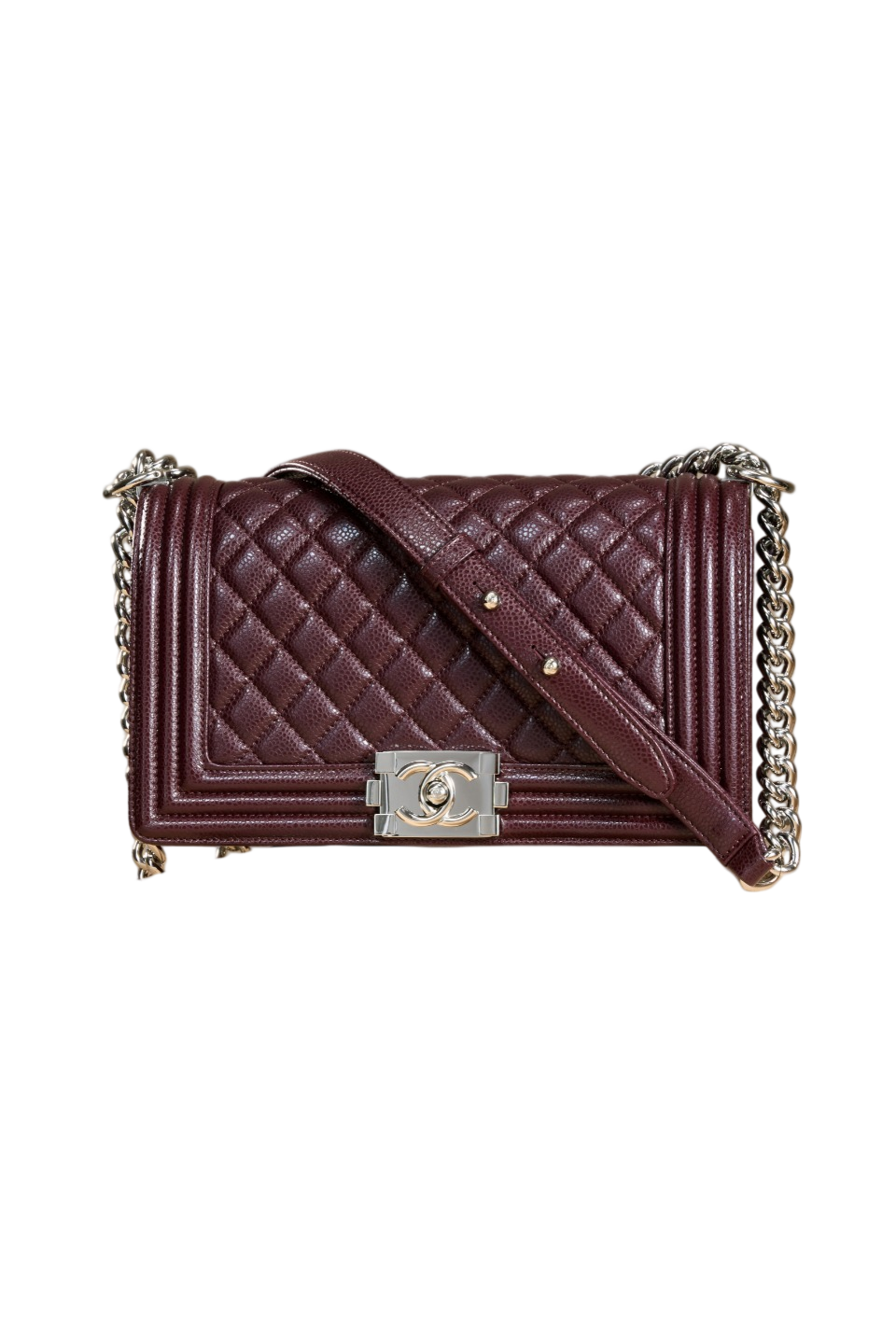 24A Leboy Vintage Maroon & White Steel Medium