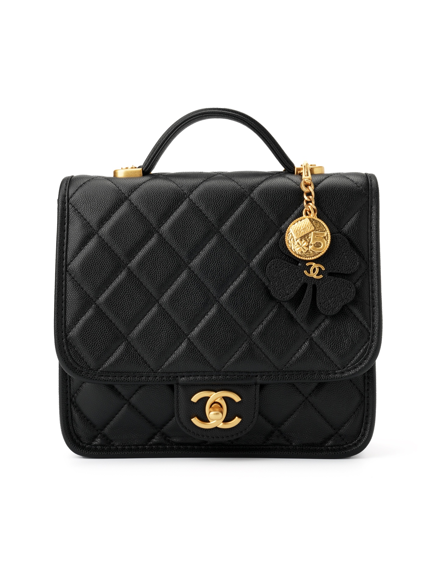 25B Four-Leaf Clover Coin Messenger Bag