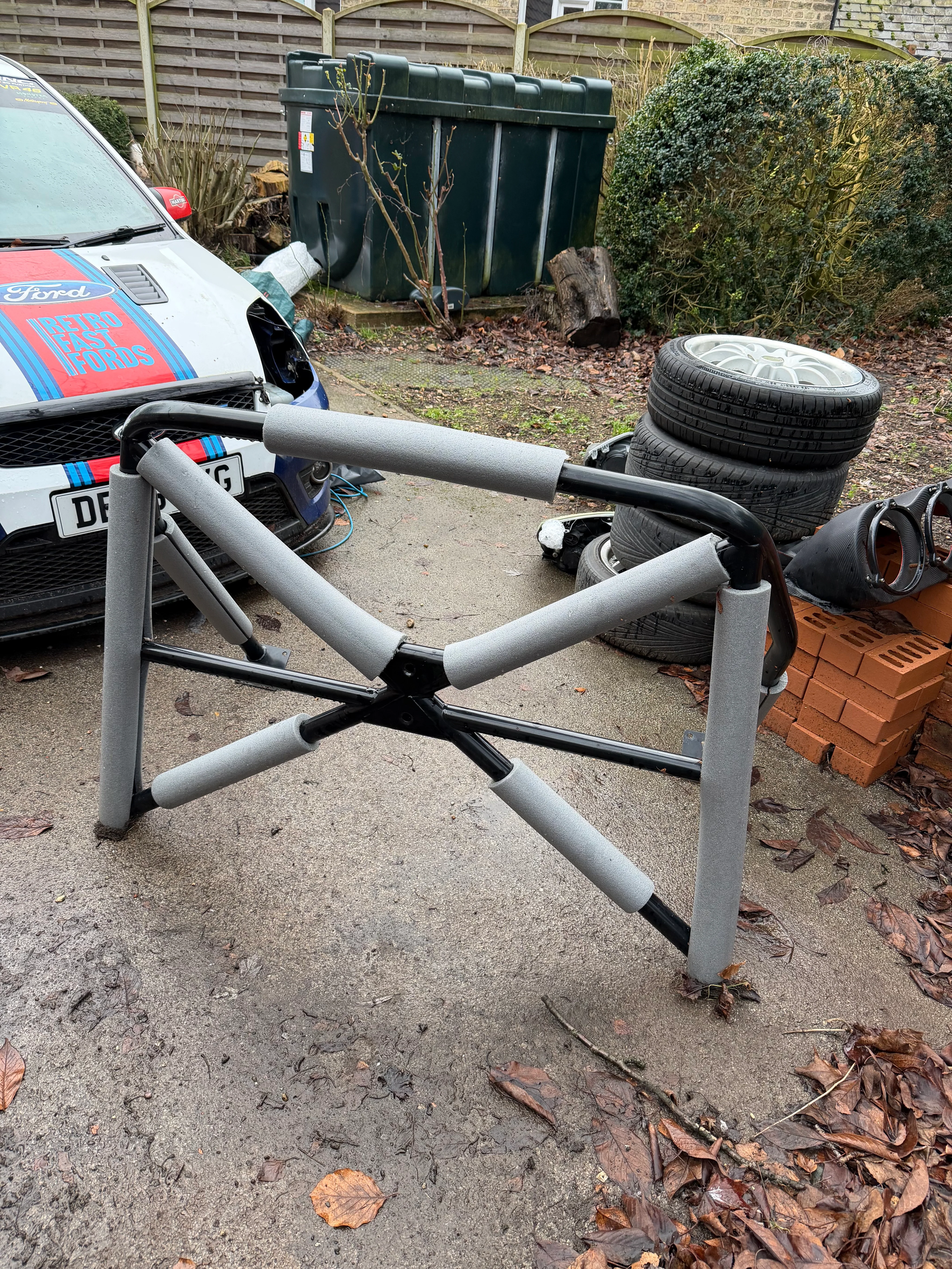 Ford Fiesta MK6 Black powder coated roll cage