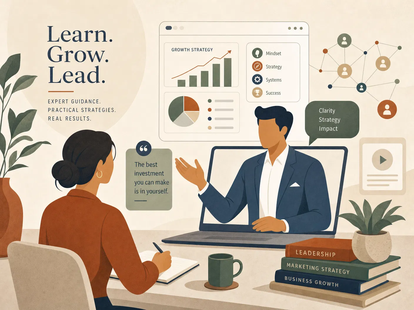 Copy Close Akademie Online-Business Coaching Illustration