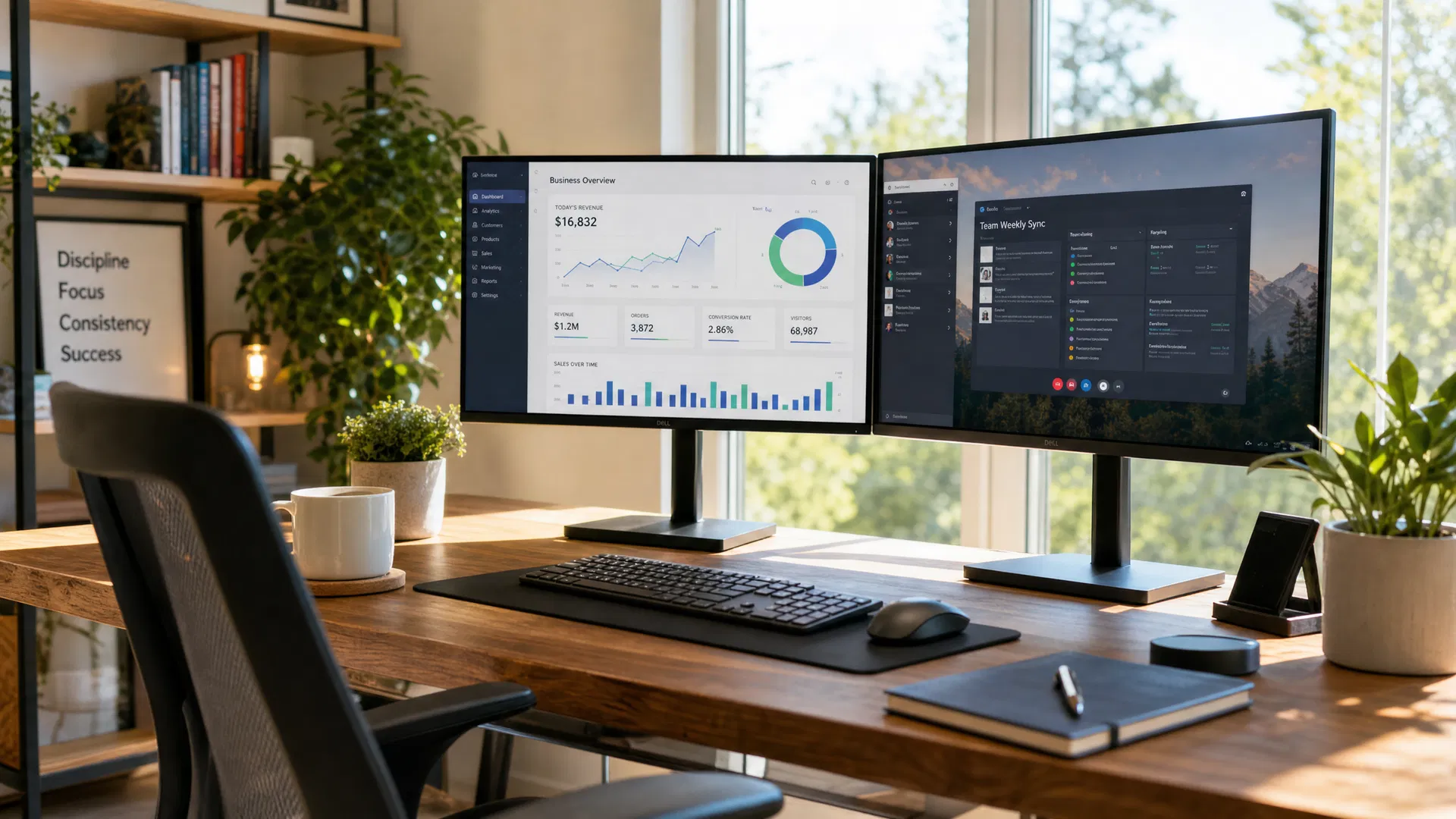 Online-Business Arbeitsplatz digitaler Vertrieb Adrian Voss Erfahrung