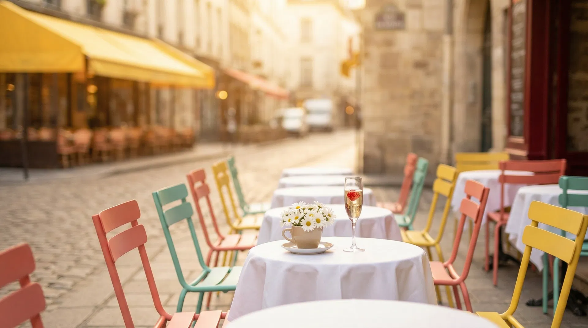 Parisian café terrace