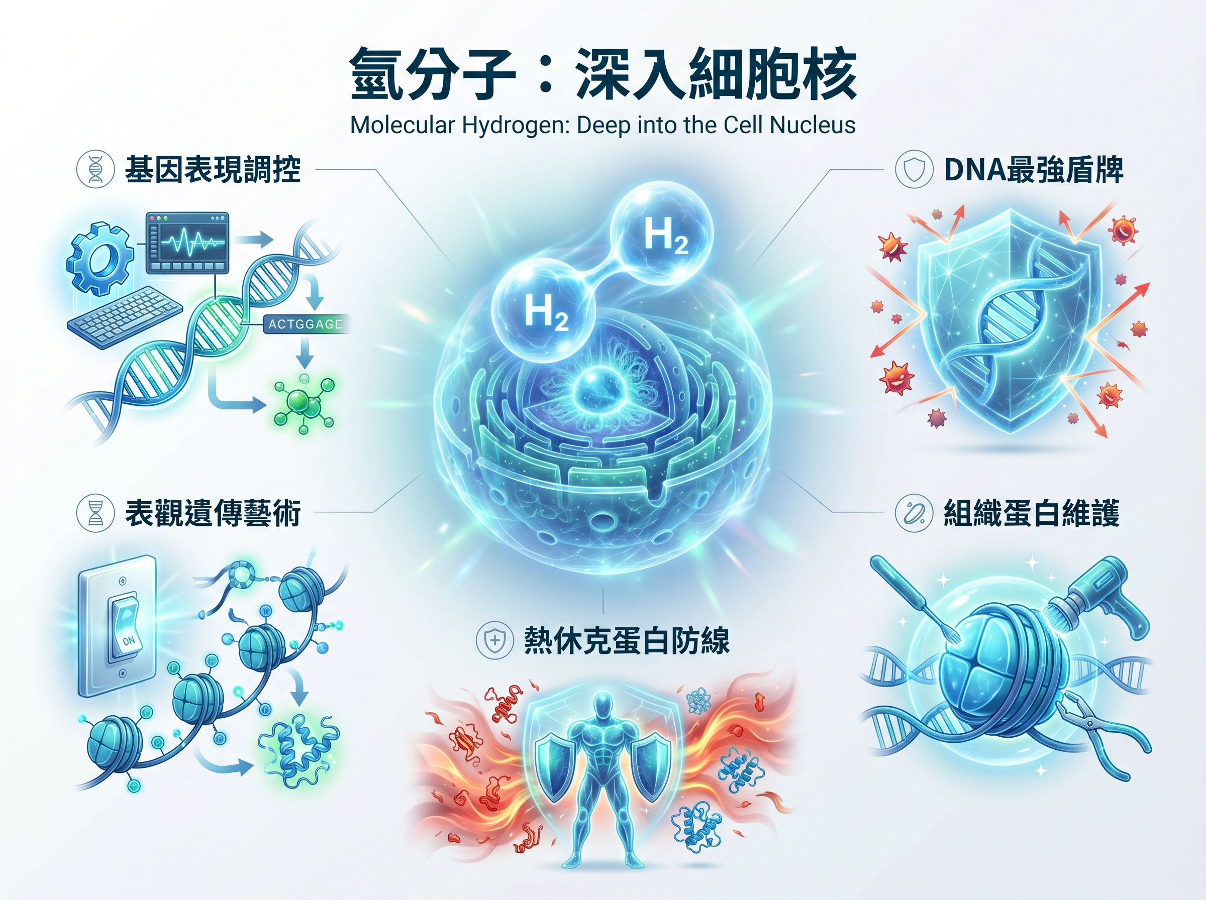 微小之物的力量：氫分子如何深入生命核心，重寫細胞修復的劇本