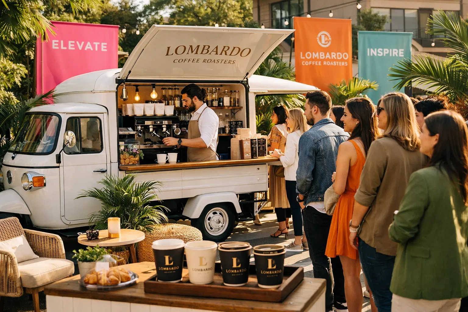 Brand activation with Baobab Coffee van