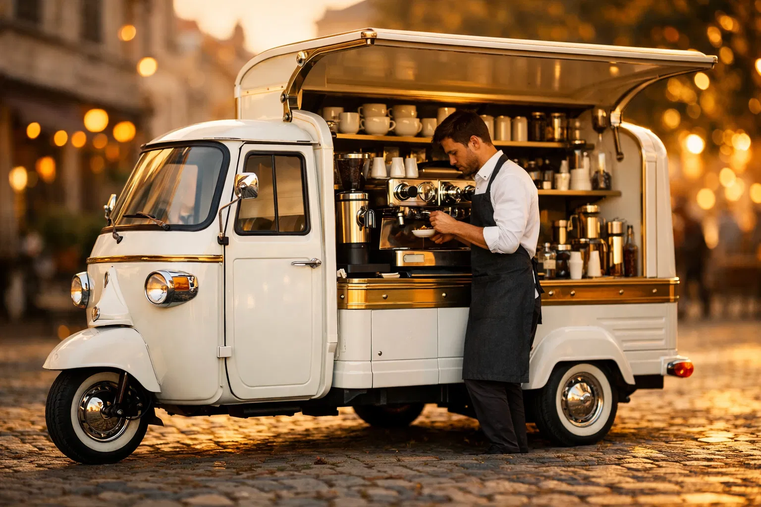 Baobab Coffee Piaggio Ape van