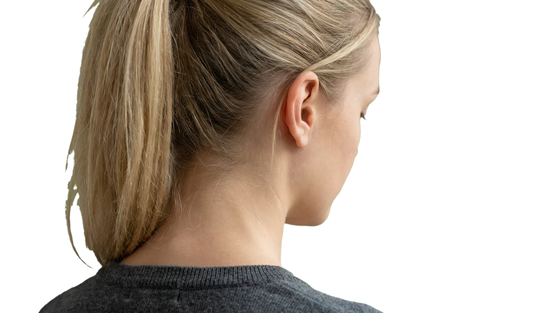 Nærbilde av øre i lys klinisk setting