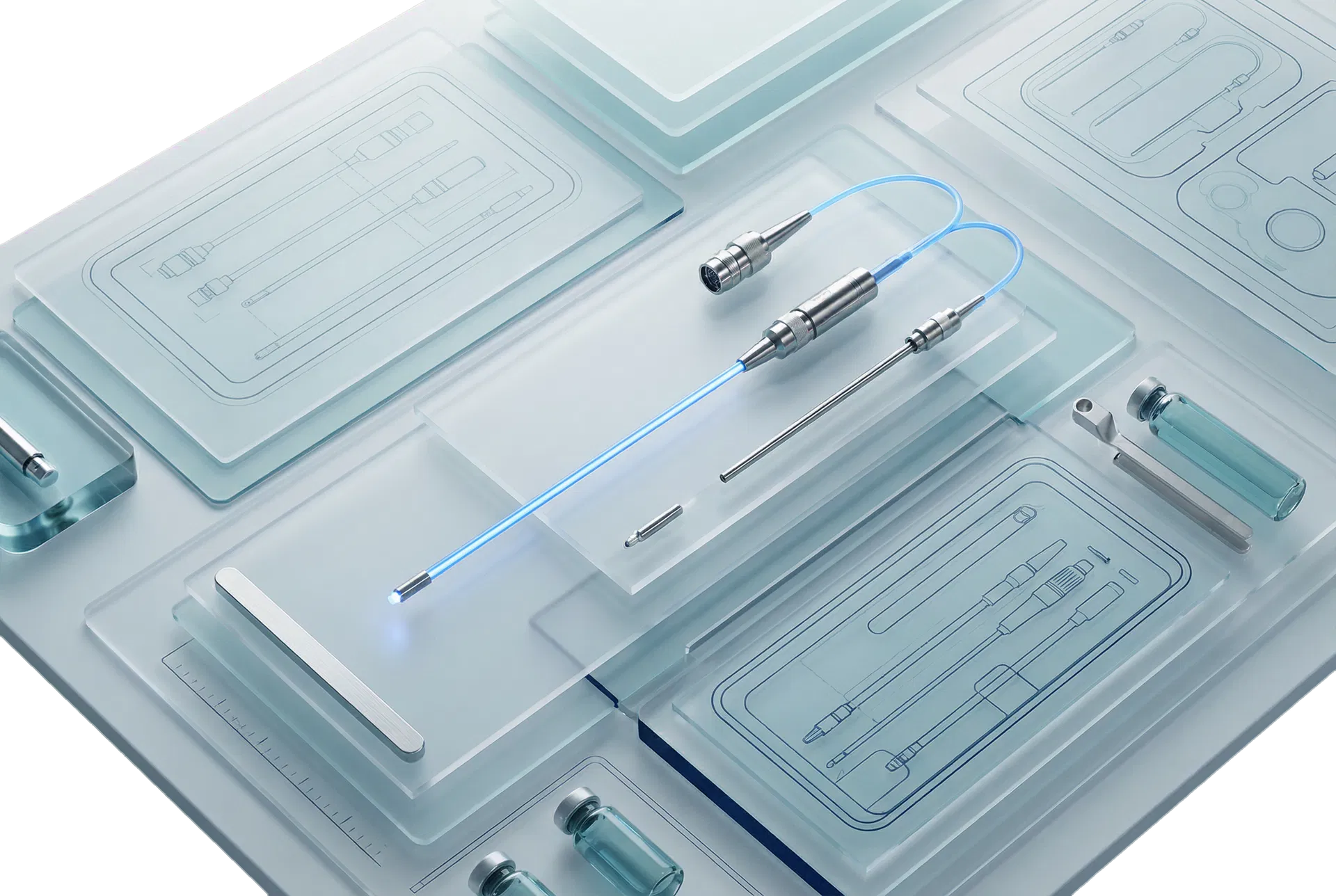 Redaksjonell oppstilling av klinisk instrumentering og fiberteknologi