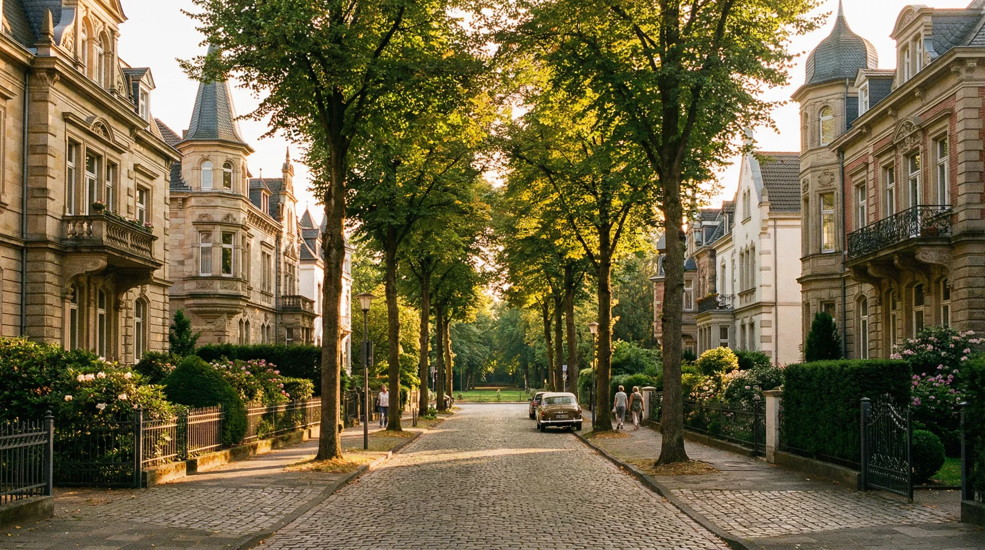 Elegante Villen und Gründerzeit-Architektur in Köln-Lindenthal nahe dem Stadtwald