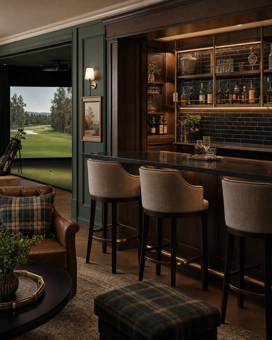 Clubhouse bar detail inspired by Dr. Reish simulator design direction