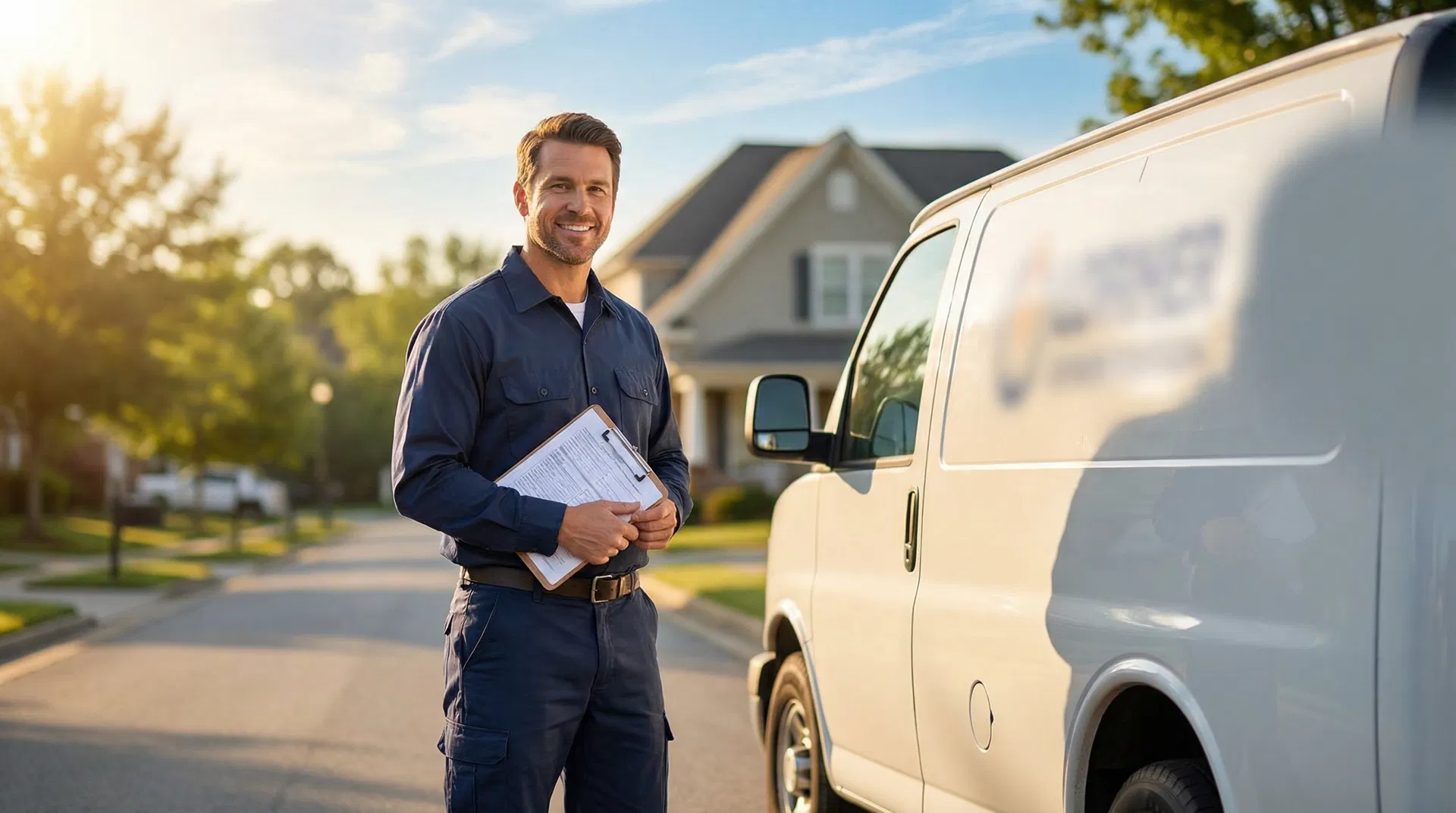 Professional contractor ready for work