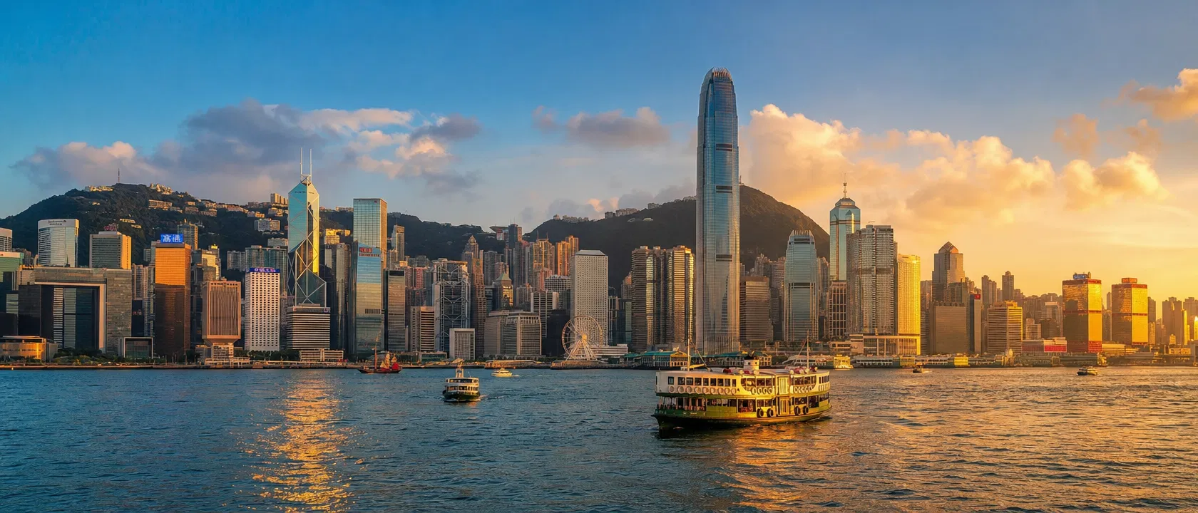 香港維多利亞港全景