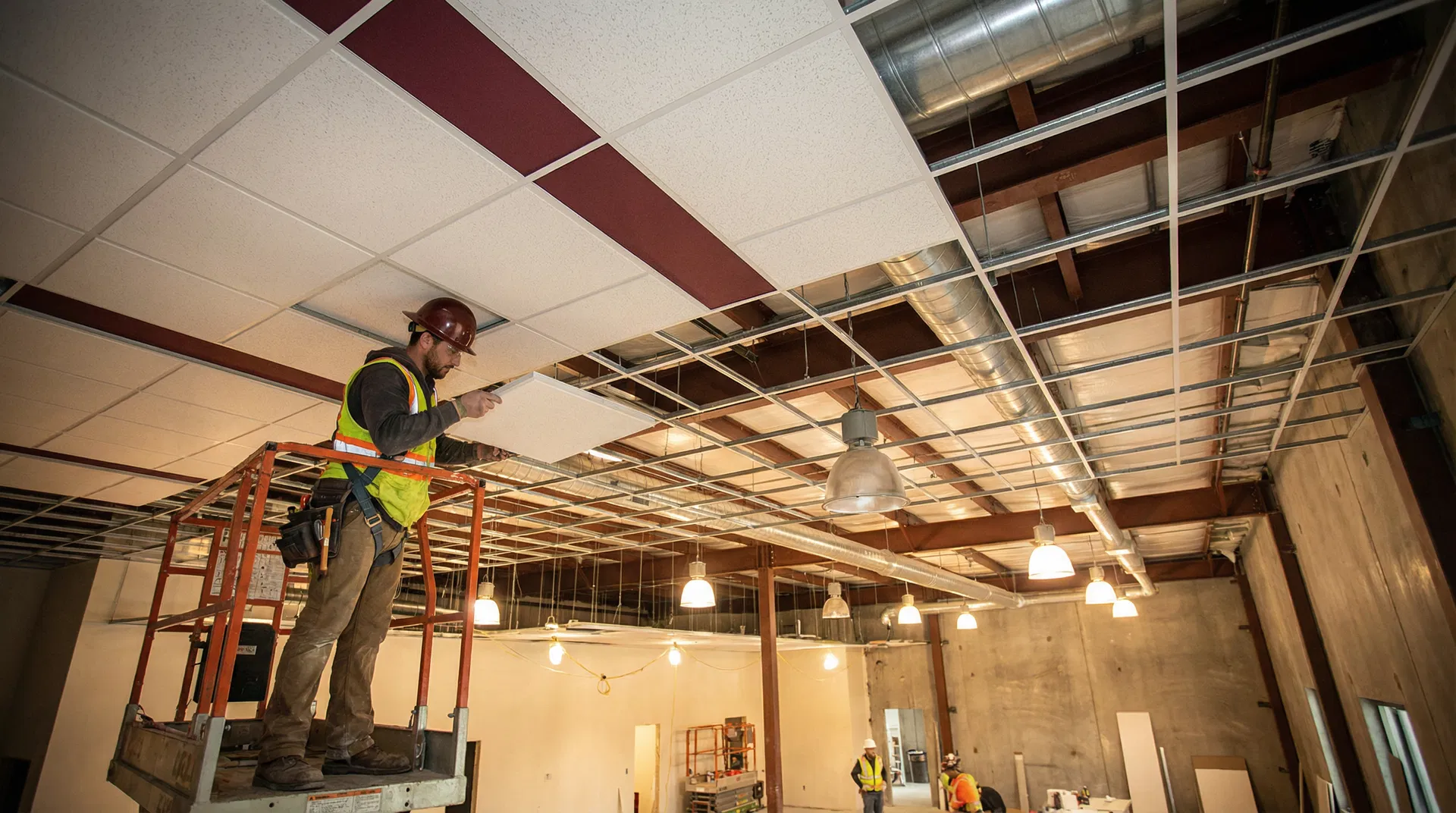 School Cafeteria Acoustic Ceiling