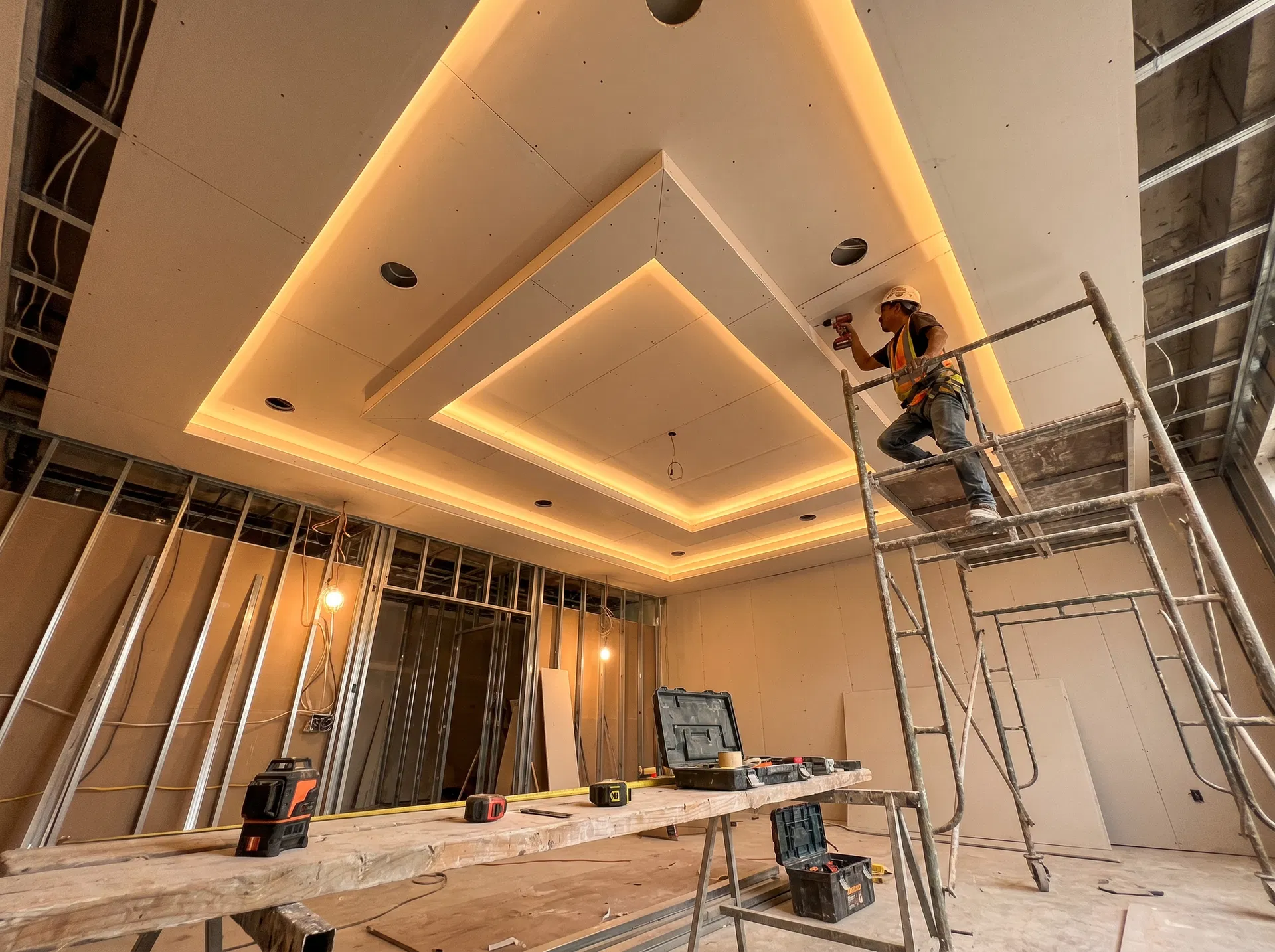 Окачен таван от гипсокартон