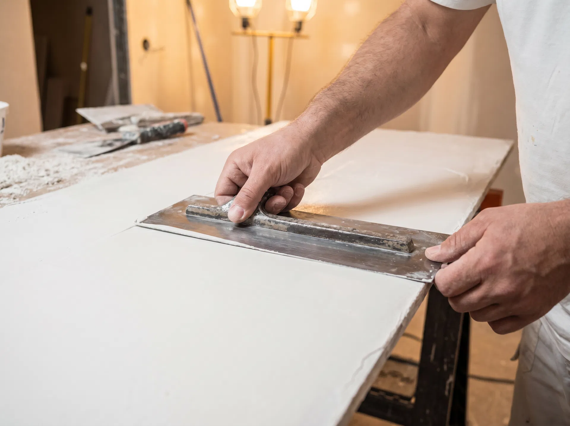 Шпакловка на гипсокартон