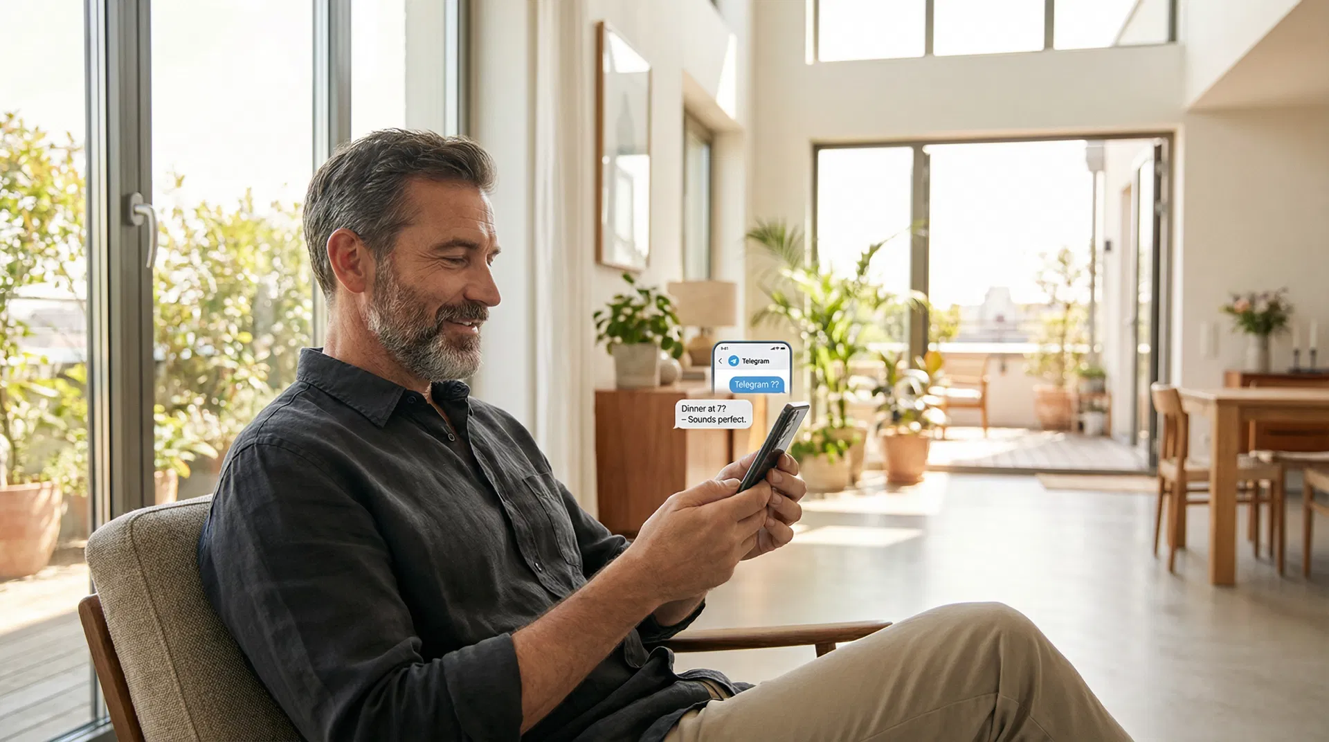 Executive with time and freedom