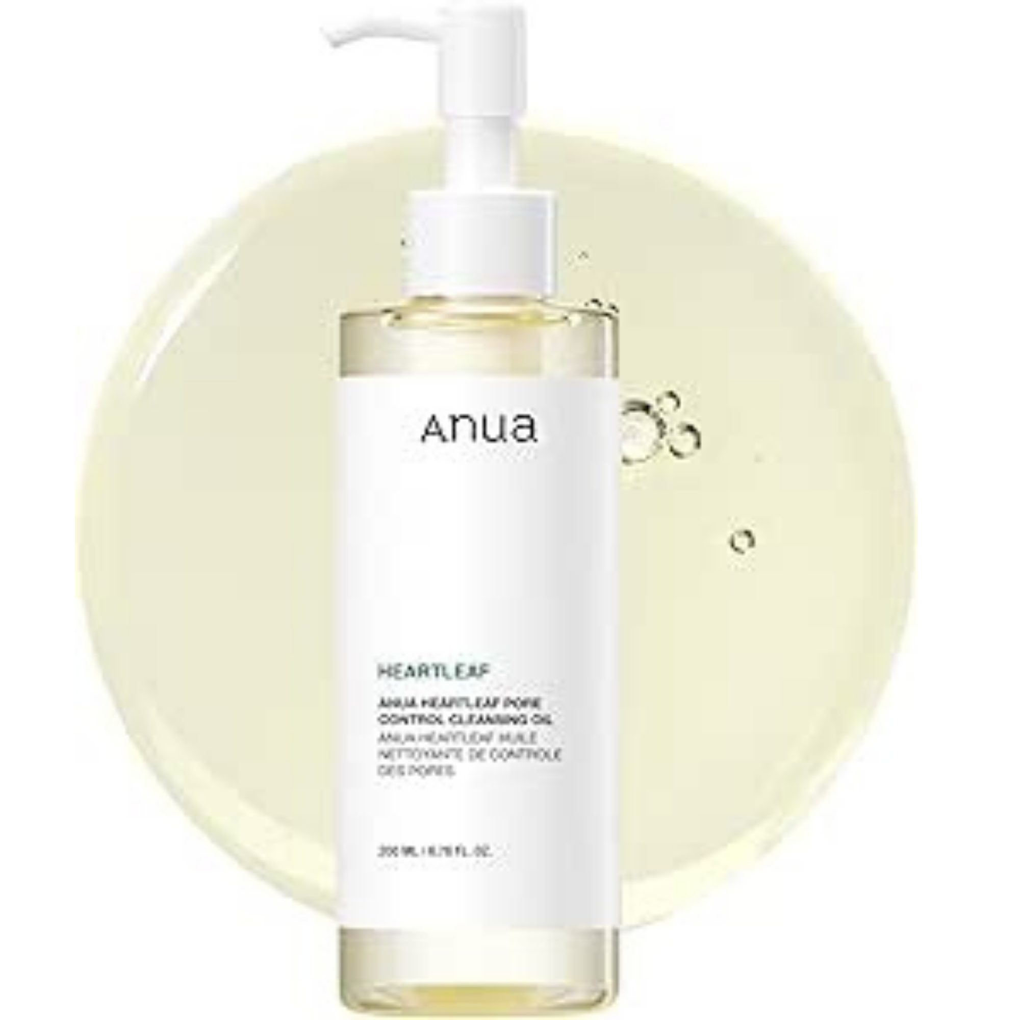 ANUA Heartleaf Pore Control Cleansing Oil, Oil Cleanser for Face
