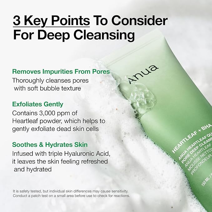 ANUA Heartleaf Quercetinol Pore Deep Cleansing Foam 3