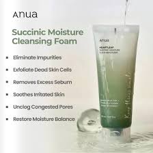 Anua heartleaf succinic moisture cleansing foam 150ml 2