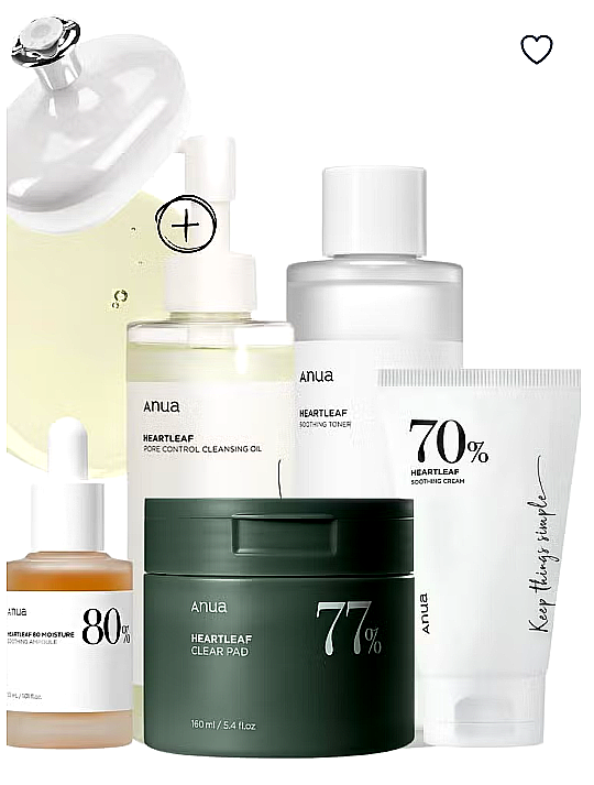Anua Heartleaf Skincare Essentials Set