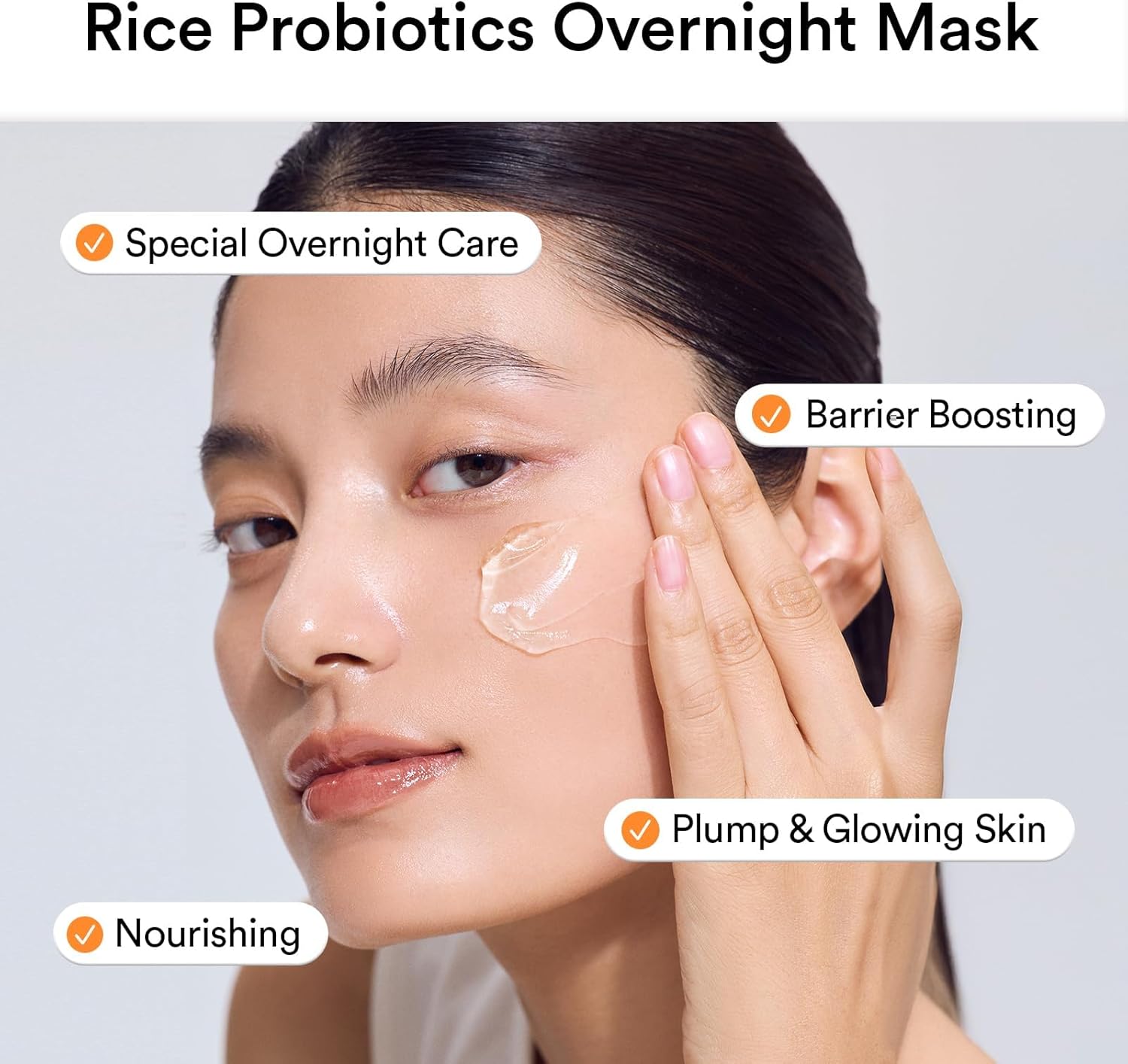 Abib Rice Probiotics Overnight Mask Barrier Jelly 2.7 fl oz I | Korean Overnight Sleeping Mask Cream Moisturizer for Glass Skin Slugging (Rice Probiotics/Barrier Jelly) 6