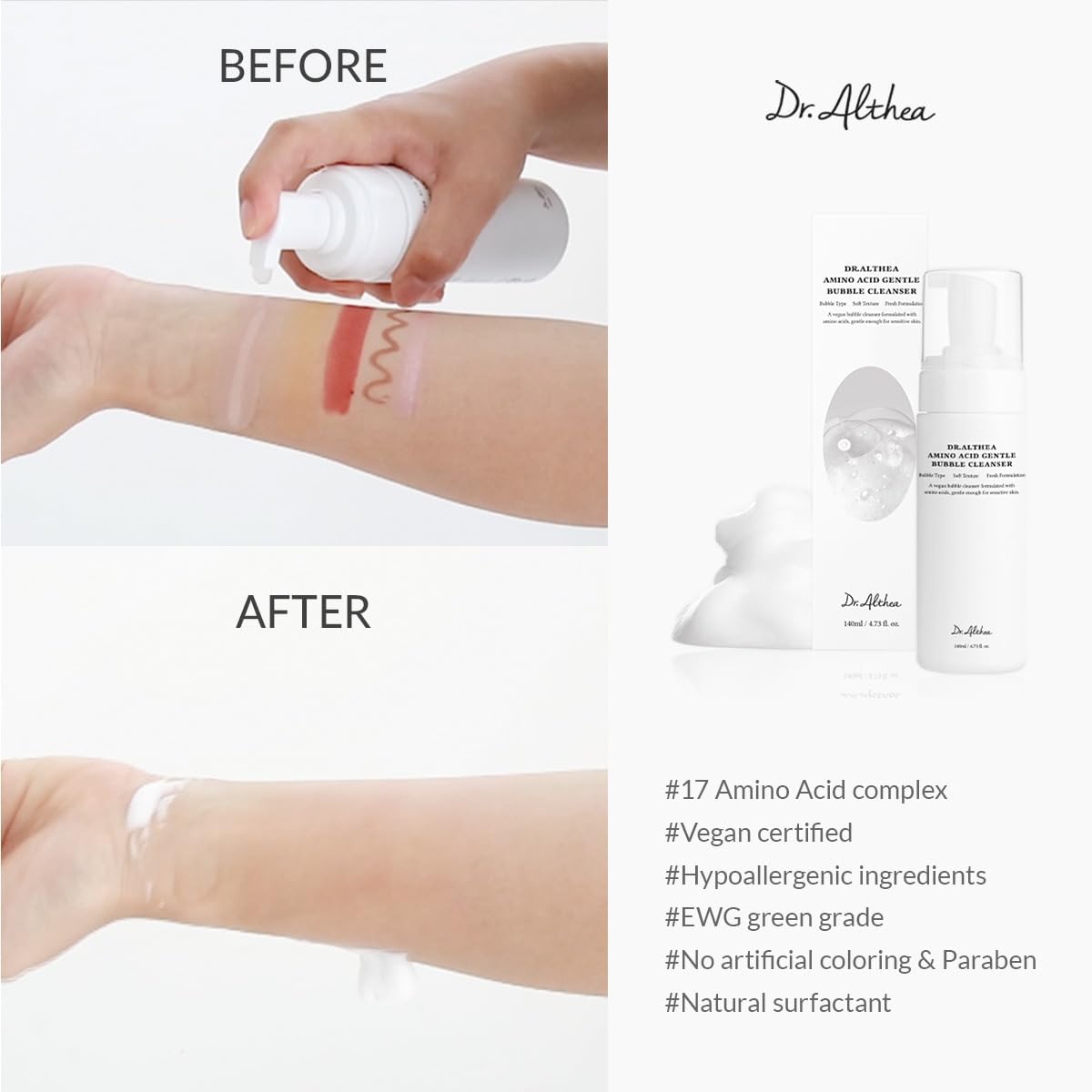 Dr.Althea Amino Acid Gentle Bubble Cleanser 3