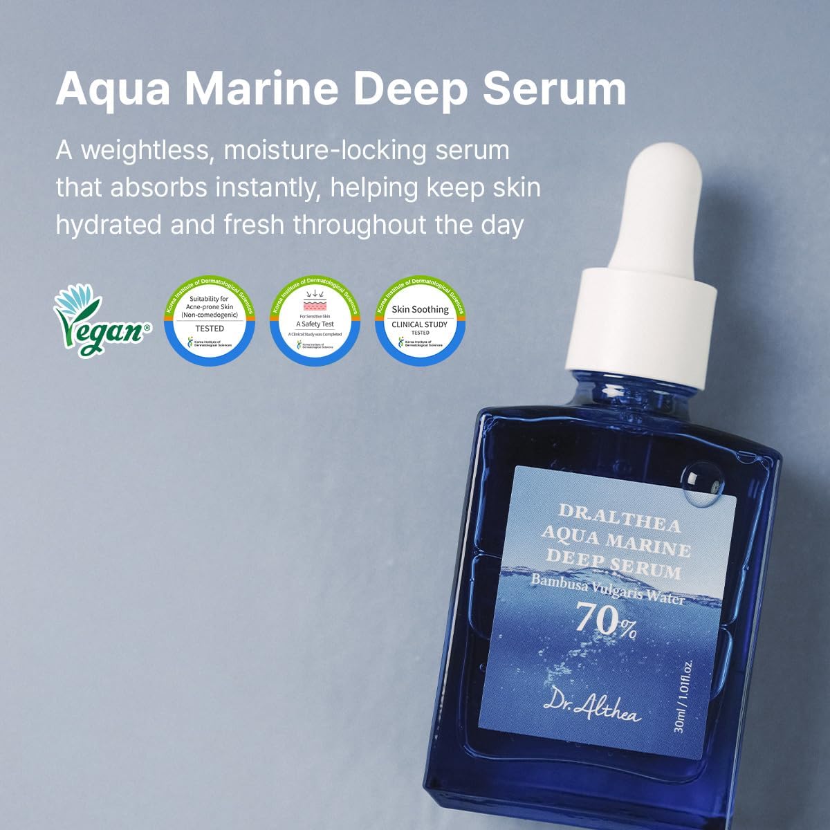Dr.Althea Aqua Marine Deep Serum | Instant Hydration & Soothing Facial Serum for All Skin Types | Korean Vegan Skincare 5