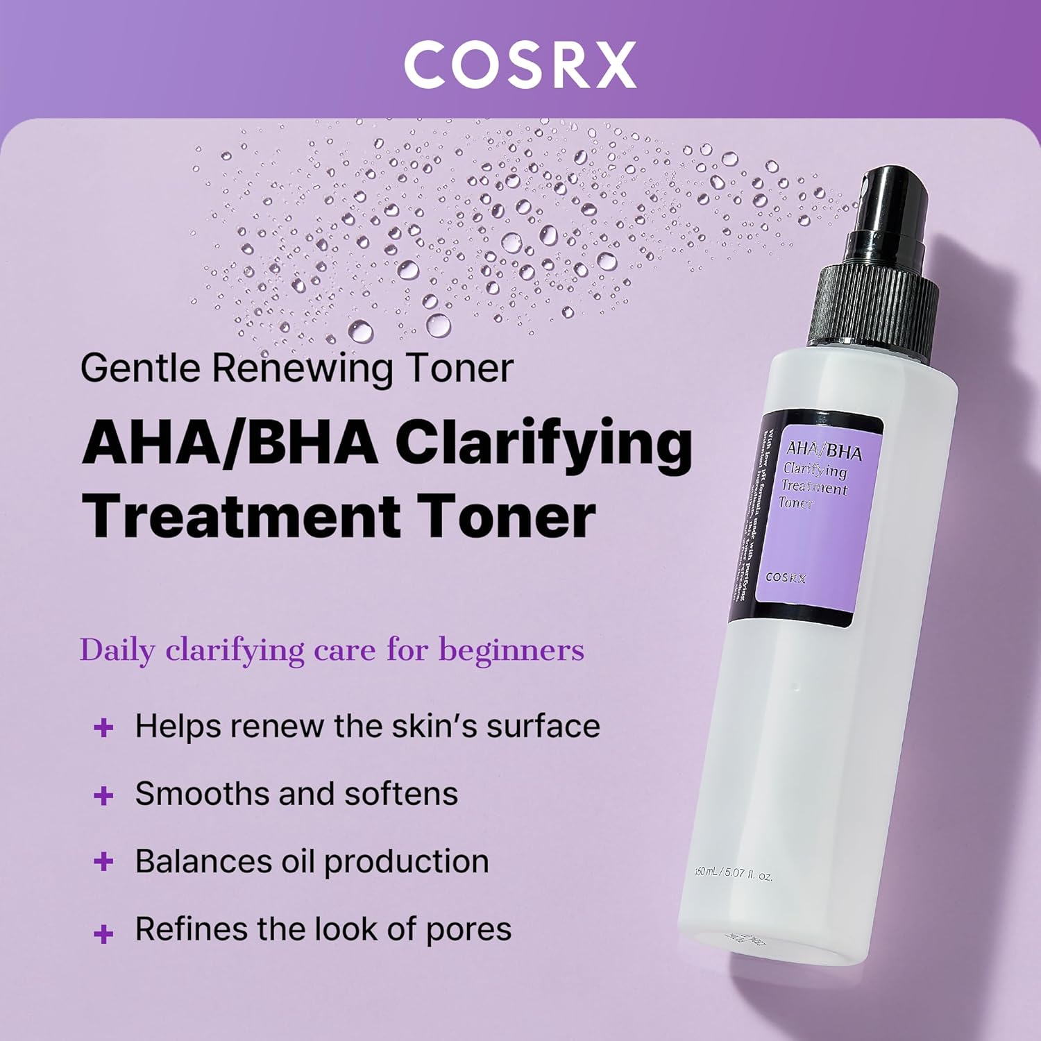 COSRX Aha/Bha Clarifying Treatment Toner 150ml 5
