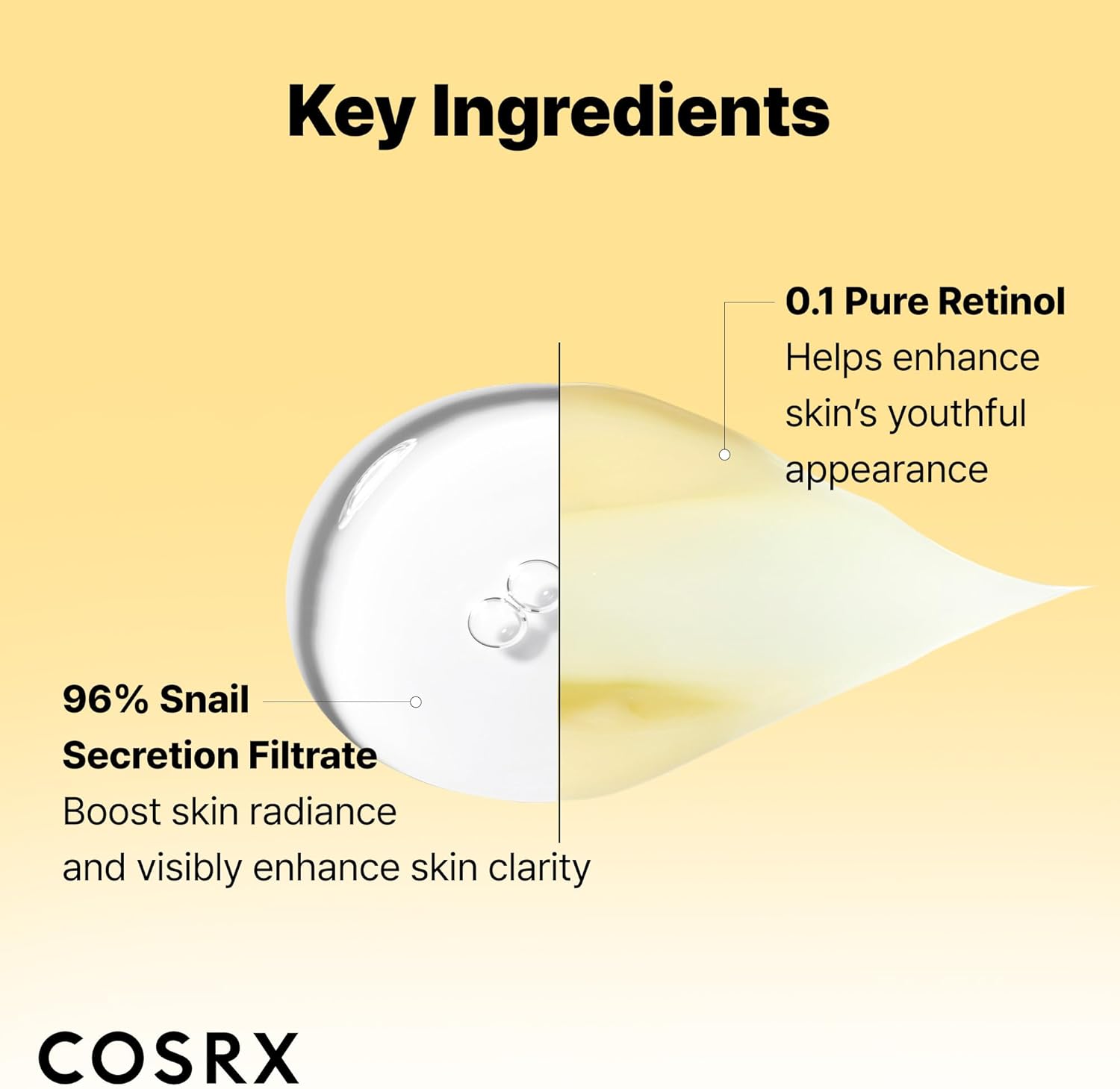 COSRX Glass Skin Starter Set, Amazon Exclusive, Advanced Snail 96% Mucin Power Essence & Retinol 0.1% Cream Mini Sample, Daily Hydrating & Firming Korean Skin Care Kit, Gift Set 4