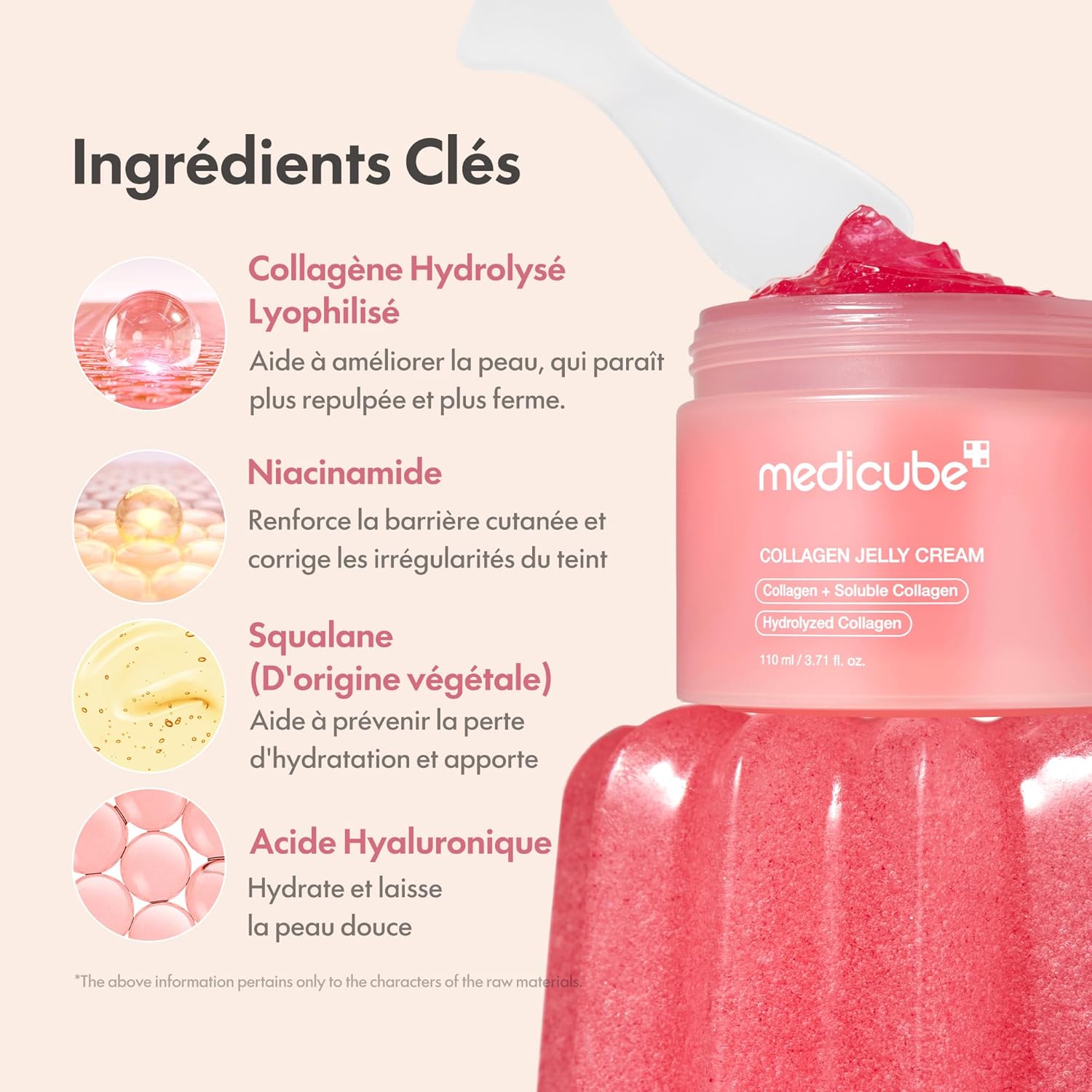 medicube Collagen Jelly Cream with Niacinamide & Freeze-Dried Hydrolyzed Collagen | Glass Glow Moisturizer for Firming & Hydration | Korean Skincare, 110ml 2