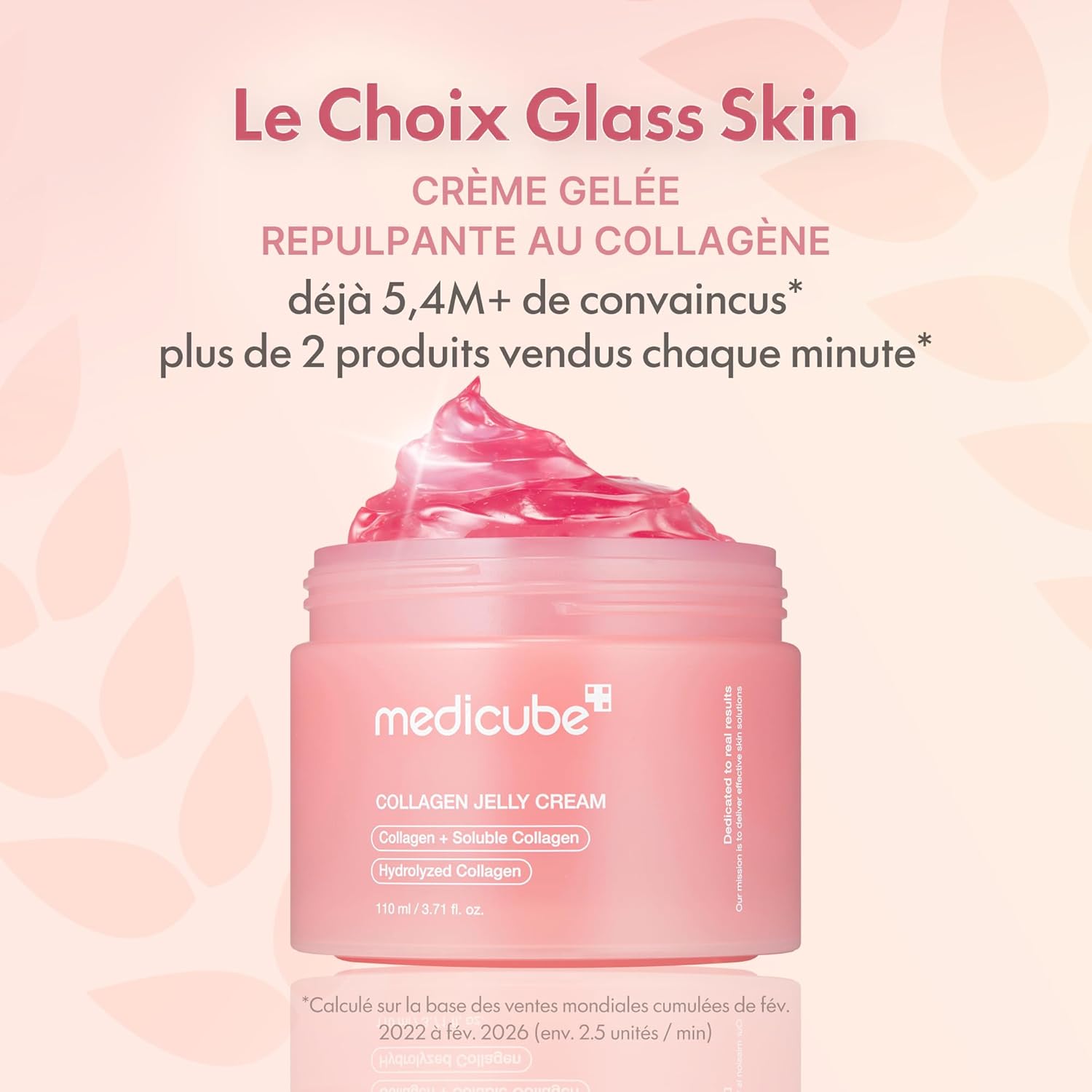 medicube Collagen Jelly Cream with Niacinamide & Freeze-Dried Hydrolyzed Collagen | Glass Glow Moisturizer for Firming & Hydration | Korean Skincare, 110ml 3