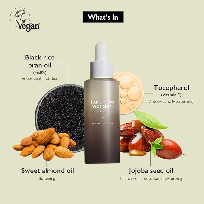 Haruharu wonder Black Rice Facial Oil (30ml) 4