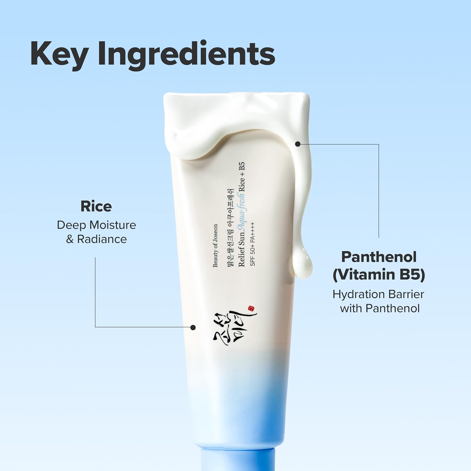 Beauty of Joseon Relief Sun Aqua-Fresh Sunscreen Rice + Panthenol SPF 50+ PA++++ Lightweight Daily UV Protector 4