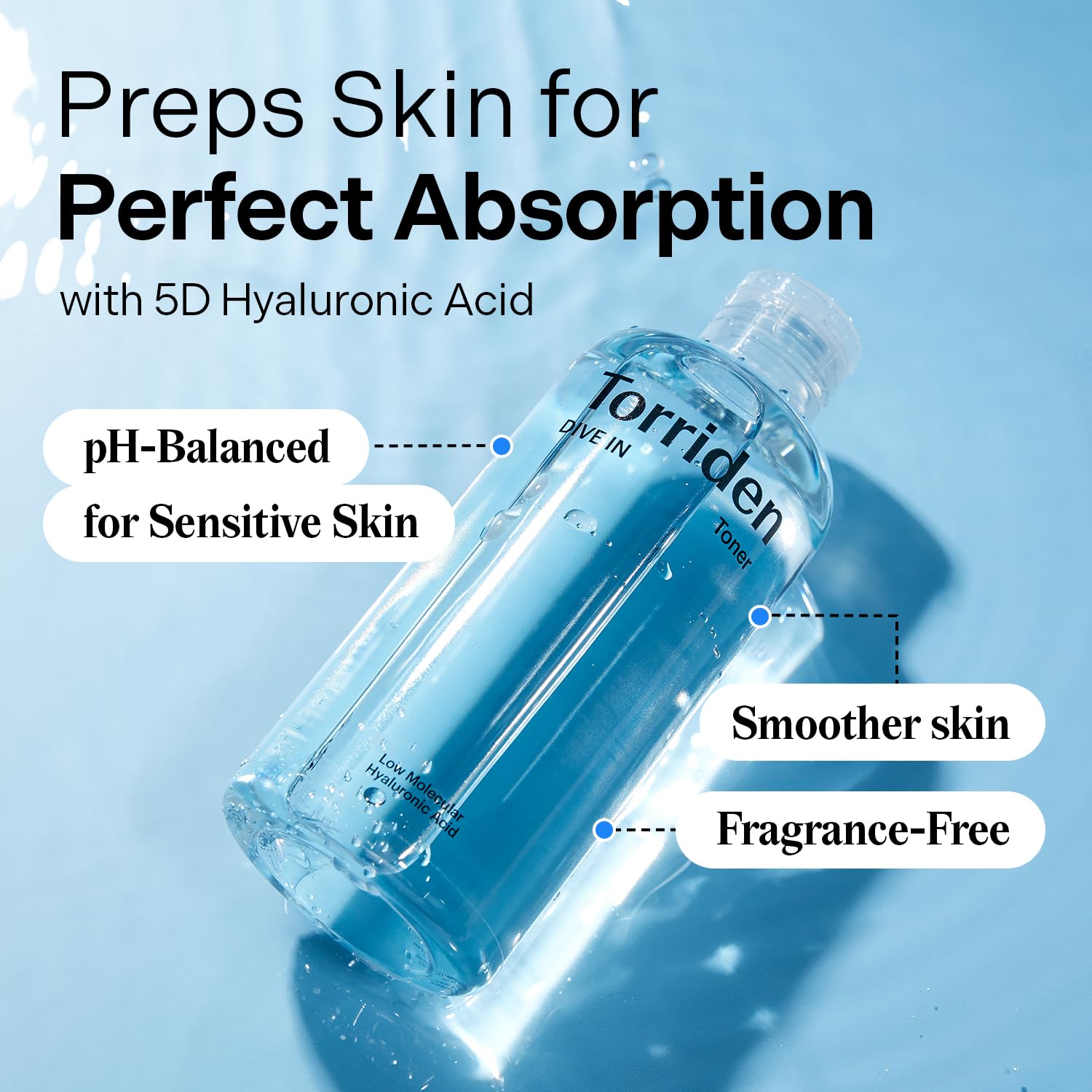 Torriden Dive in Toner 300ml (10.14 fl. oz.) | pH Balancing Facial Toning Water for Dry Skin  4