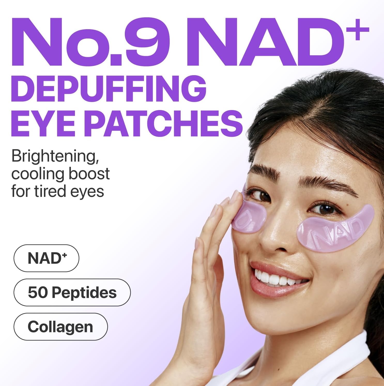 numbuzin No.9 Eye Patches | NAD+ Collagen Under Eye Patches  2