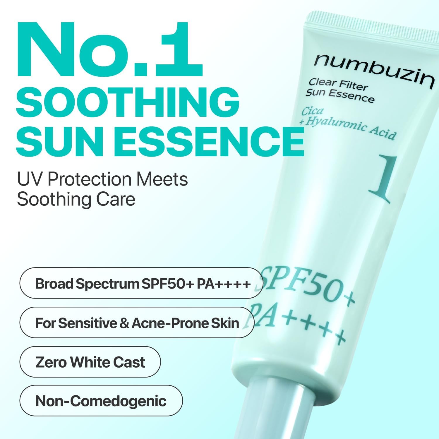 numbuzin No.1 Sunscreen | Clear Filter Sun Essence 50ml 2