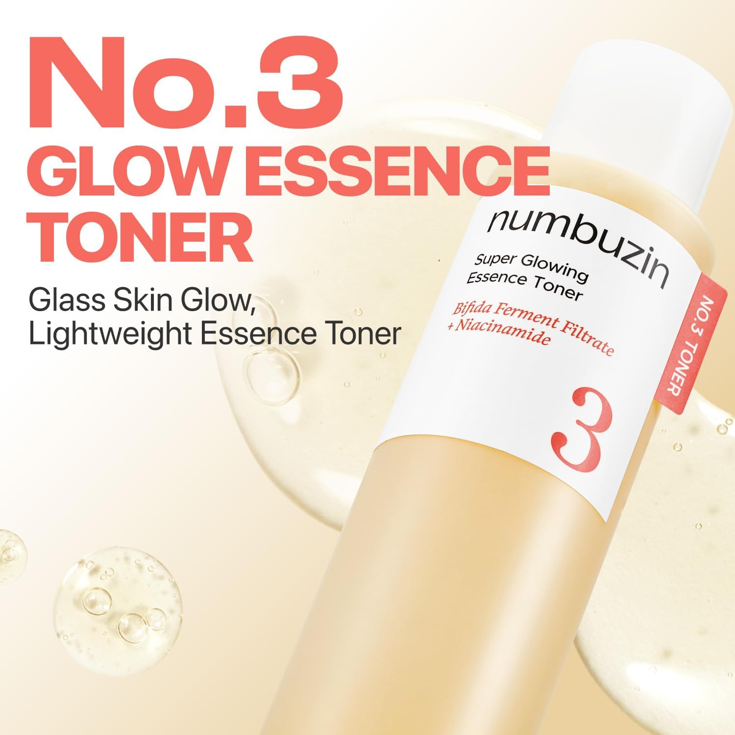 Numbuzin No.3 Toner | Super Glowing Essence Toner  3
