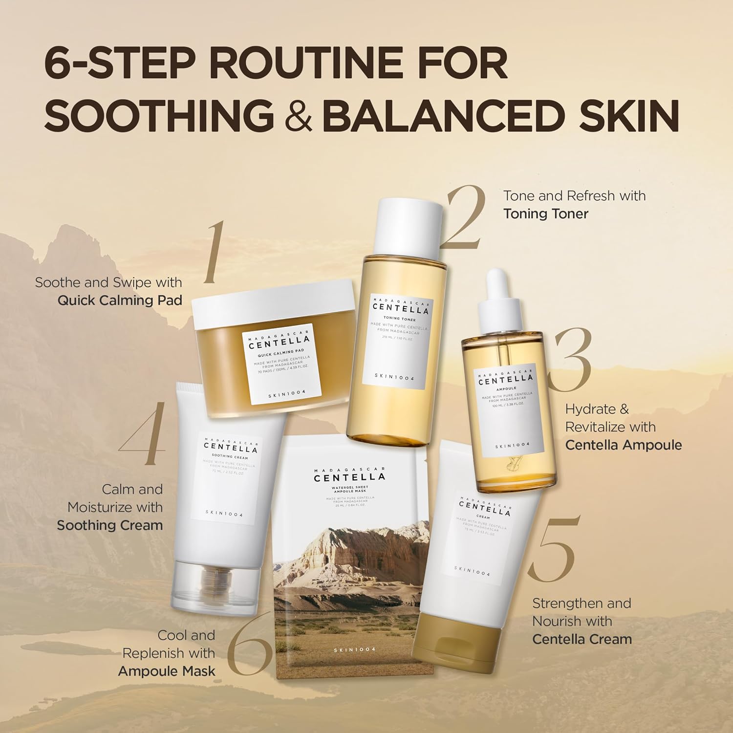 KIN1004 Madagascar Centella Asiatica Ampoule Facial Serum 1.01 fl.oz(30ml) 7