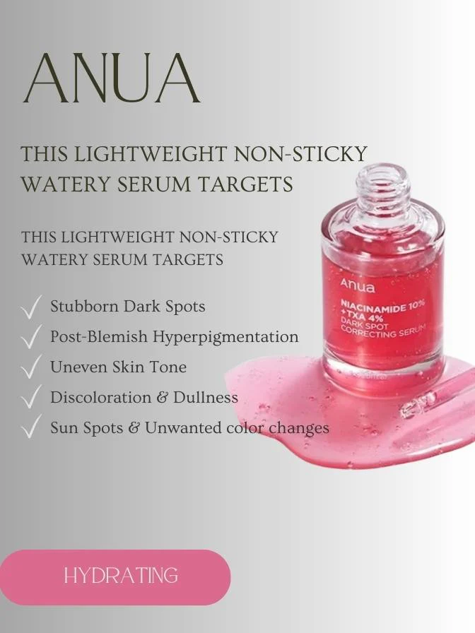 ANUA Evening Skin Perfection Pack – Niacinamide 10% + TXA 4% Dark Spot Correcting Serum (30ml) 4