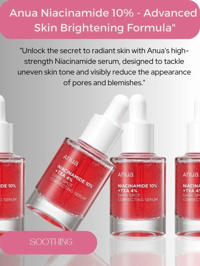 ANUA Evening Skin Perfection Pack – Niacinamide 10% + TXA 4% Dark Spot Correcting Serum (30ml) 5