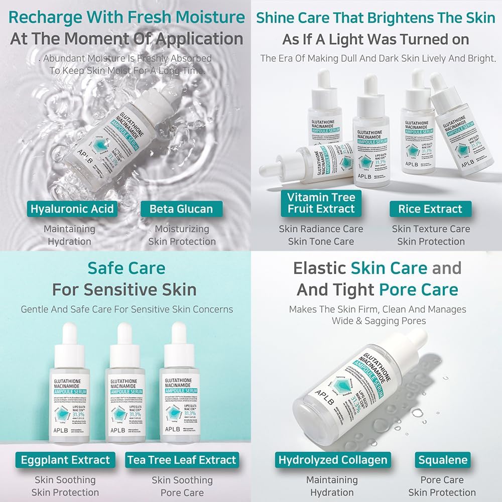 APLB Glutathione Niacinamide Ampoule Serum 2