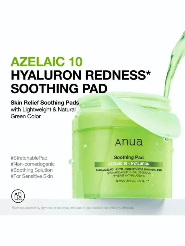 Anua Azelaic 10 Hyaluron Redness Soothing Pad 2