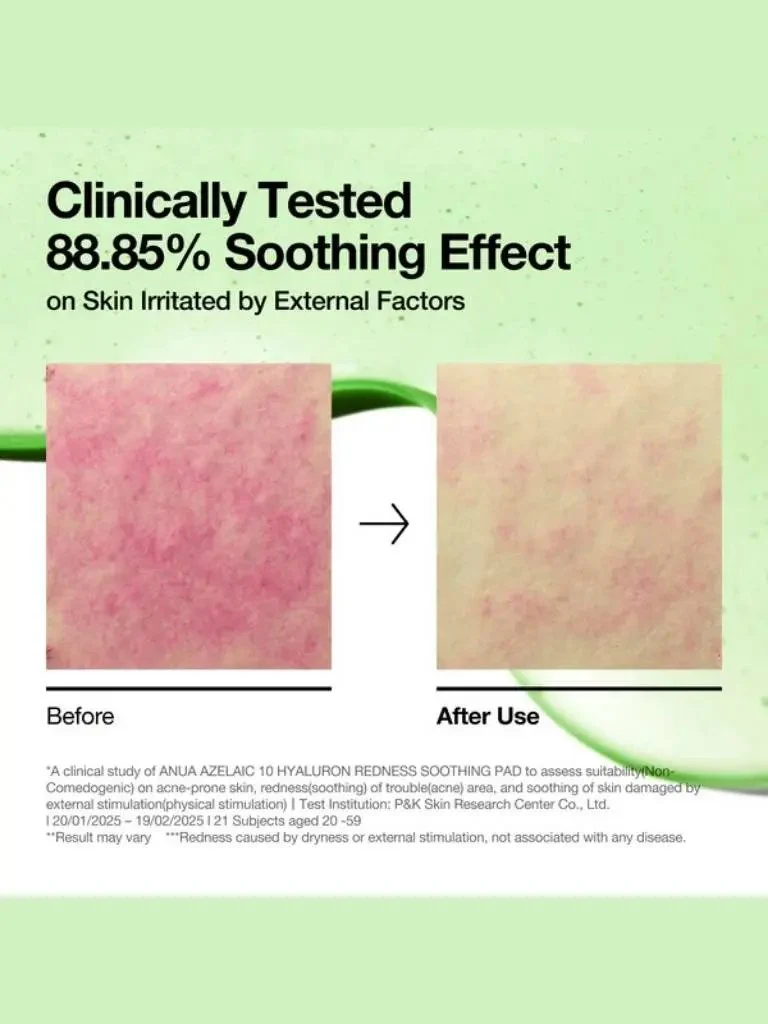 Anua Azelaic 10 Hyaluron Redness Soothing Pad 4